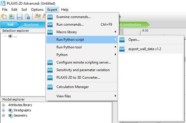 Opening Script in PLAXIS
