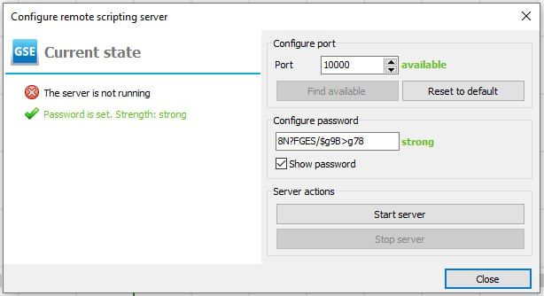 Opening Script Server in PLAXIS